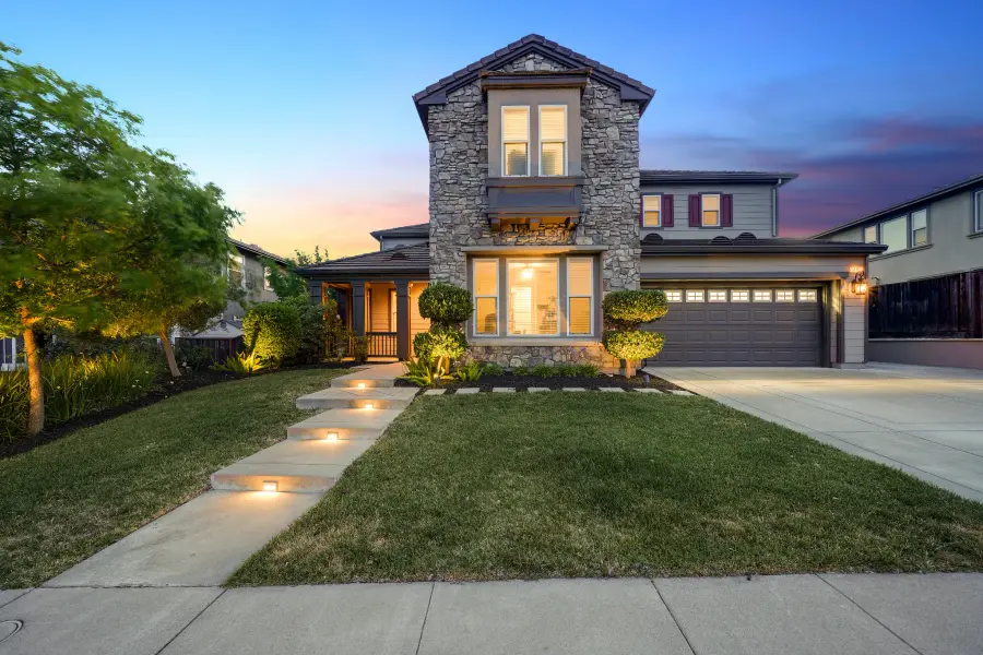 Twilight exterior real estate photography — blue-hour shot by Sparks Media Group Northern California